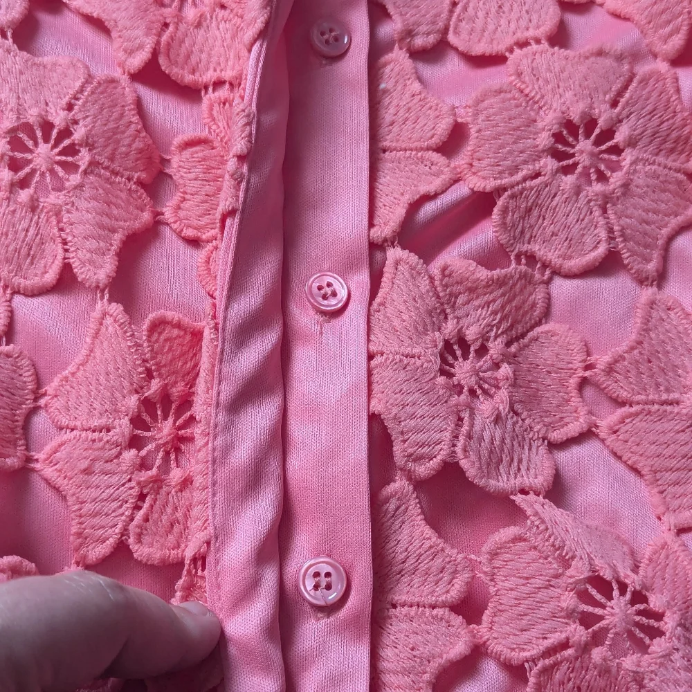 EUC Petal & Pup Tallie Mini Dress in Watermelon - Picture 8 of 16